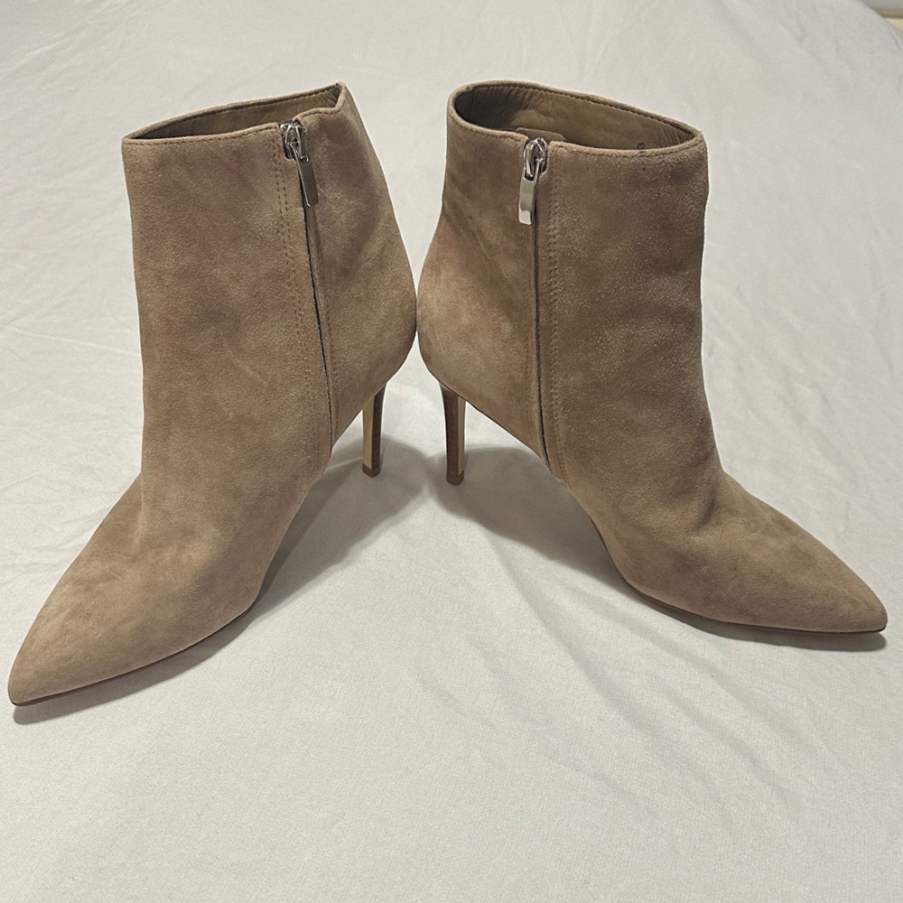 Nine West Tan Suede Heeled Boots